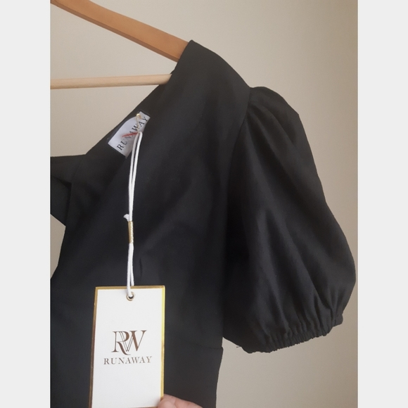 RUNAWAY Ellicia Mini Dress in Black NEW With Tags *Size 12* - Picture 5 of 7